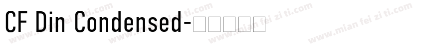 CF Din Condensed字体转换